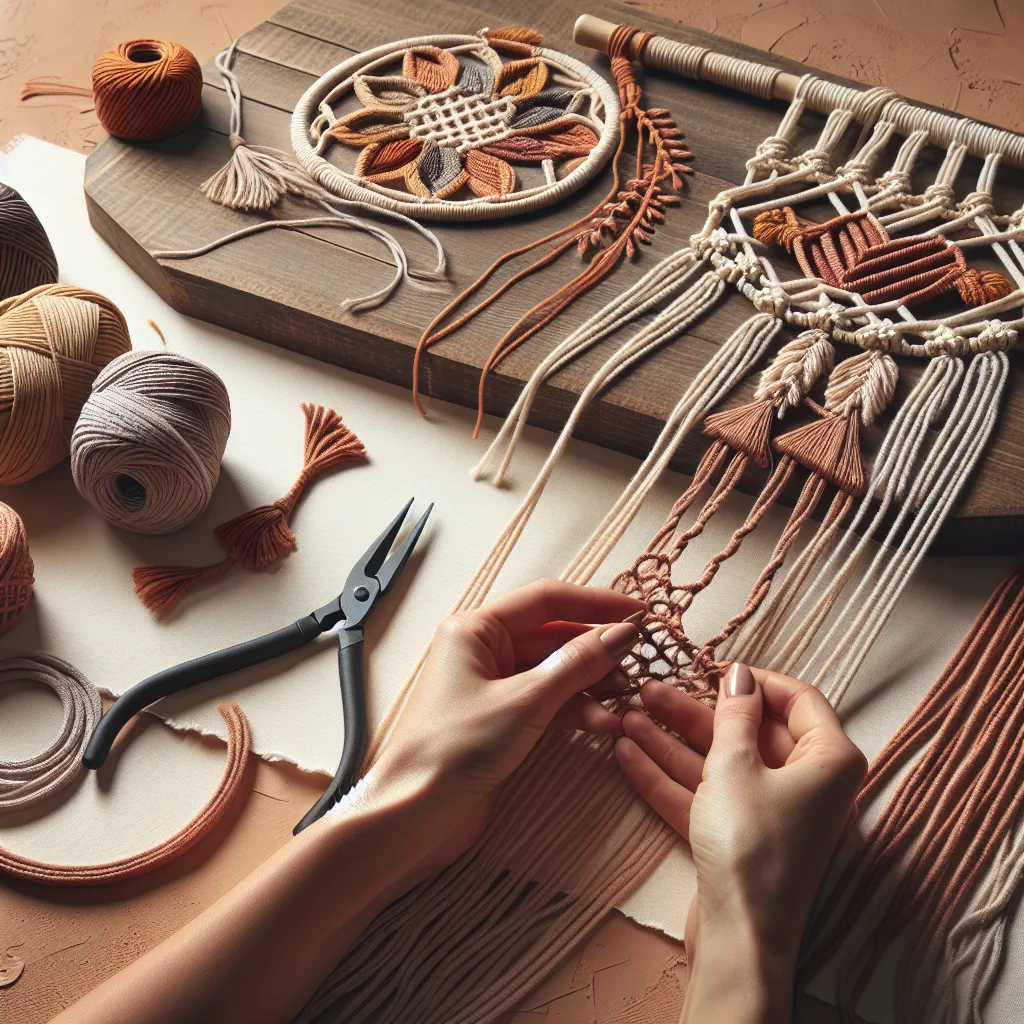 Twórz niepowtarzalne makramy z sznurkami plecionymi
